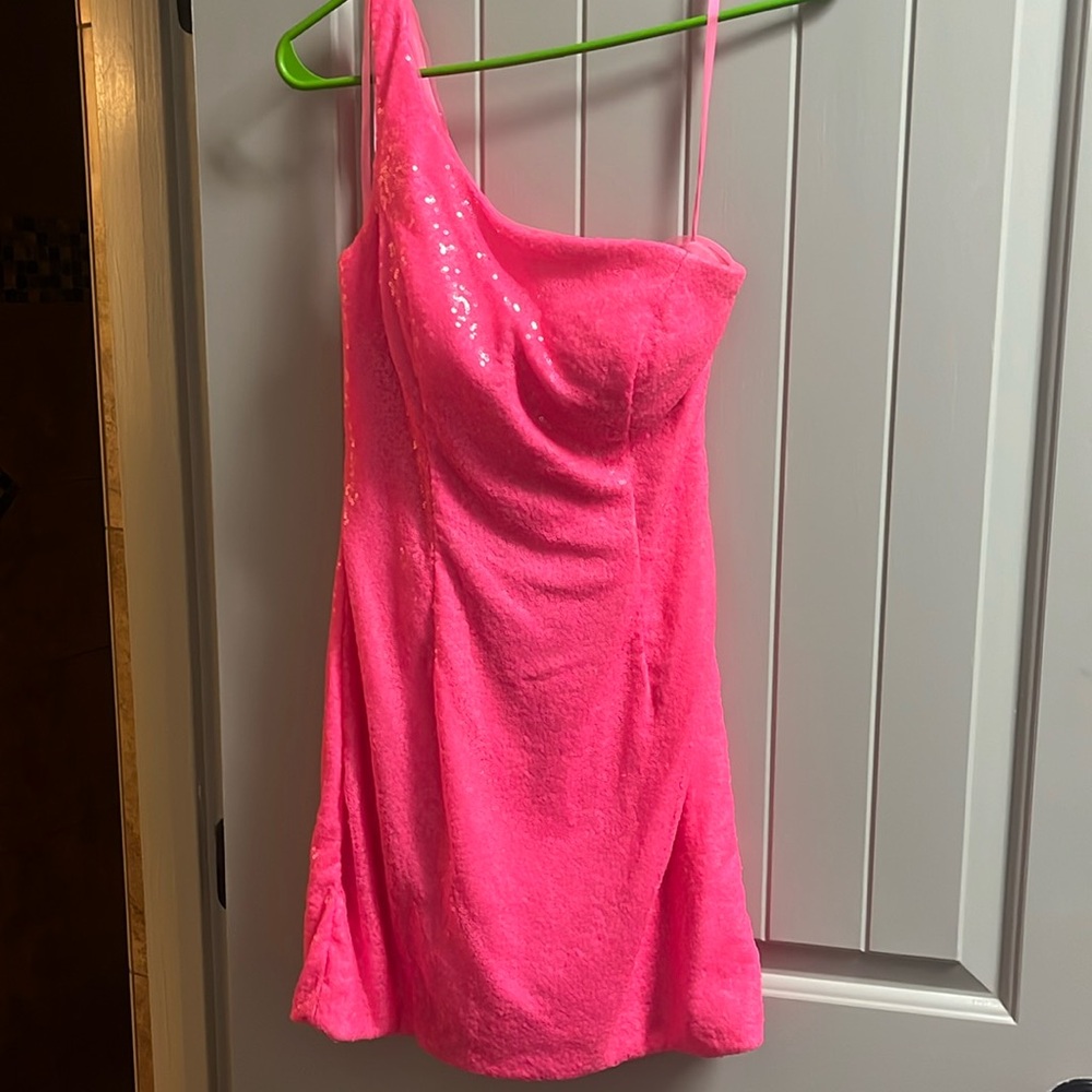 Pink Sequin Dress